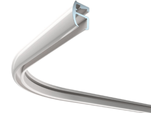 Rail de rideau 2102 Goelst cintré coloris blanc